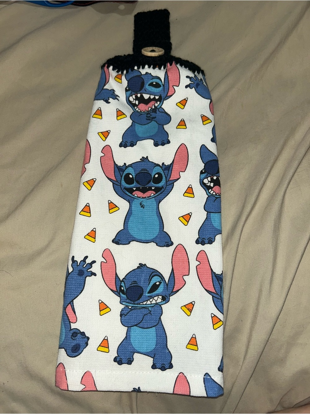 Stitch Halloween Hanging Towel